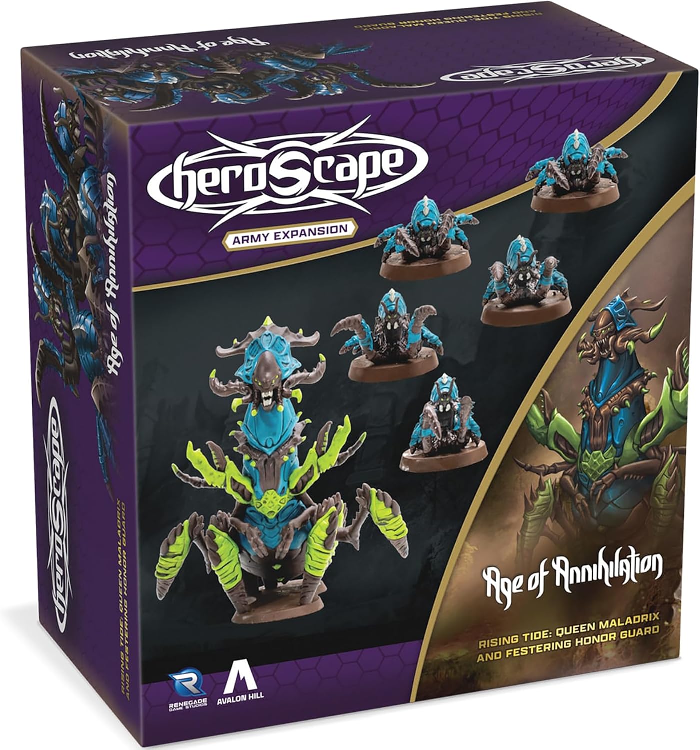Heroscape: Rising Tide – Queen Maladrix & Festering Honor Guard Army Expansion | CCGPrime