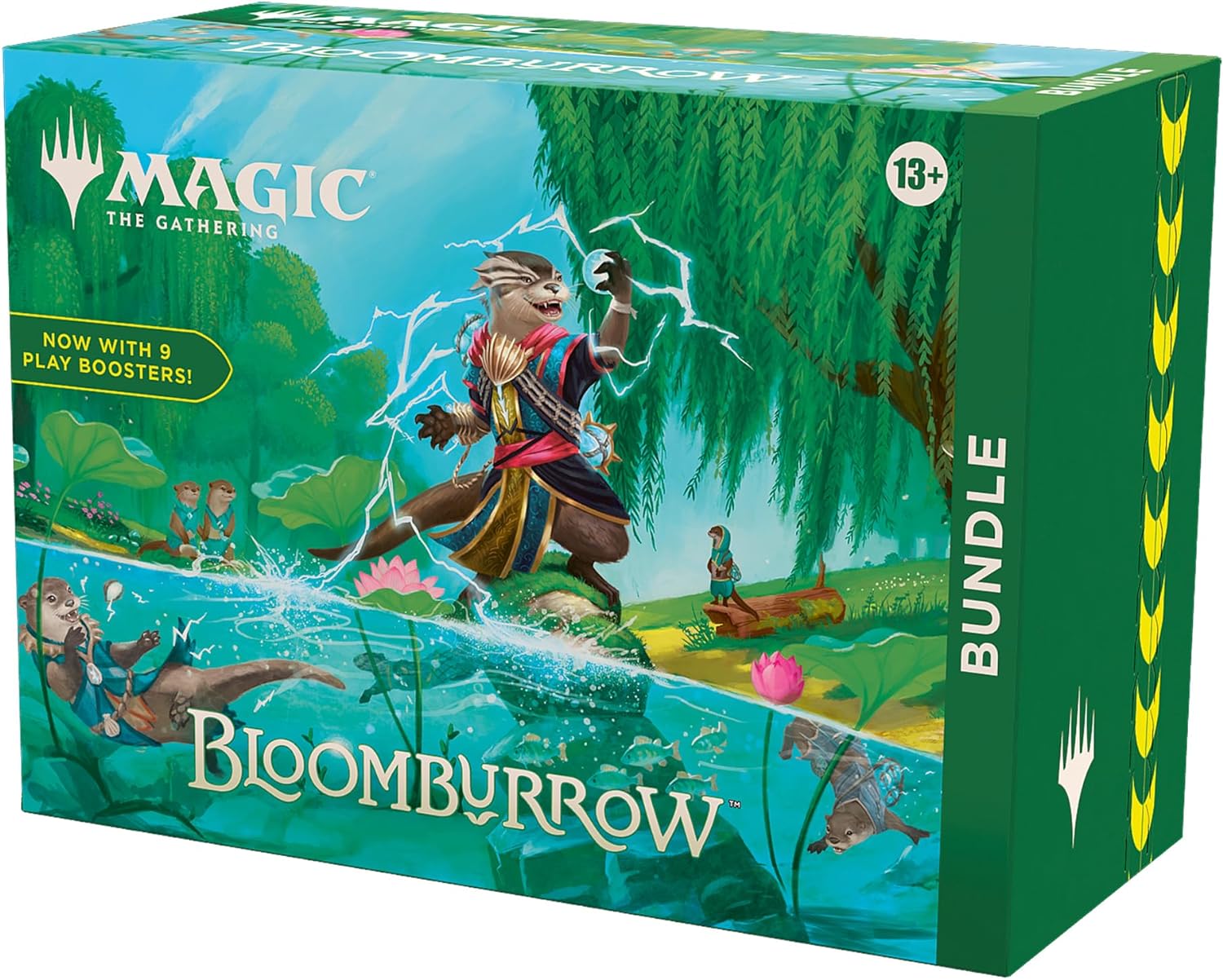 Magic: The Gathering Bloomburrow Bundle - 9 Play Boosters, 30 Land cards + Exclusive Accessories | CCGPrime