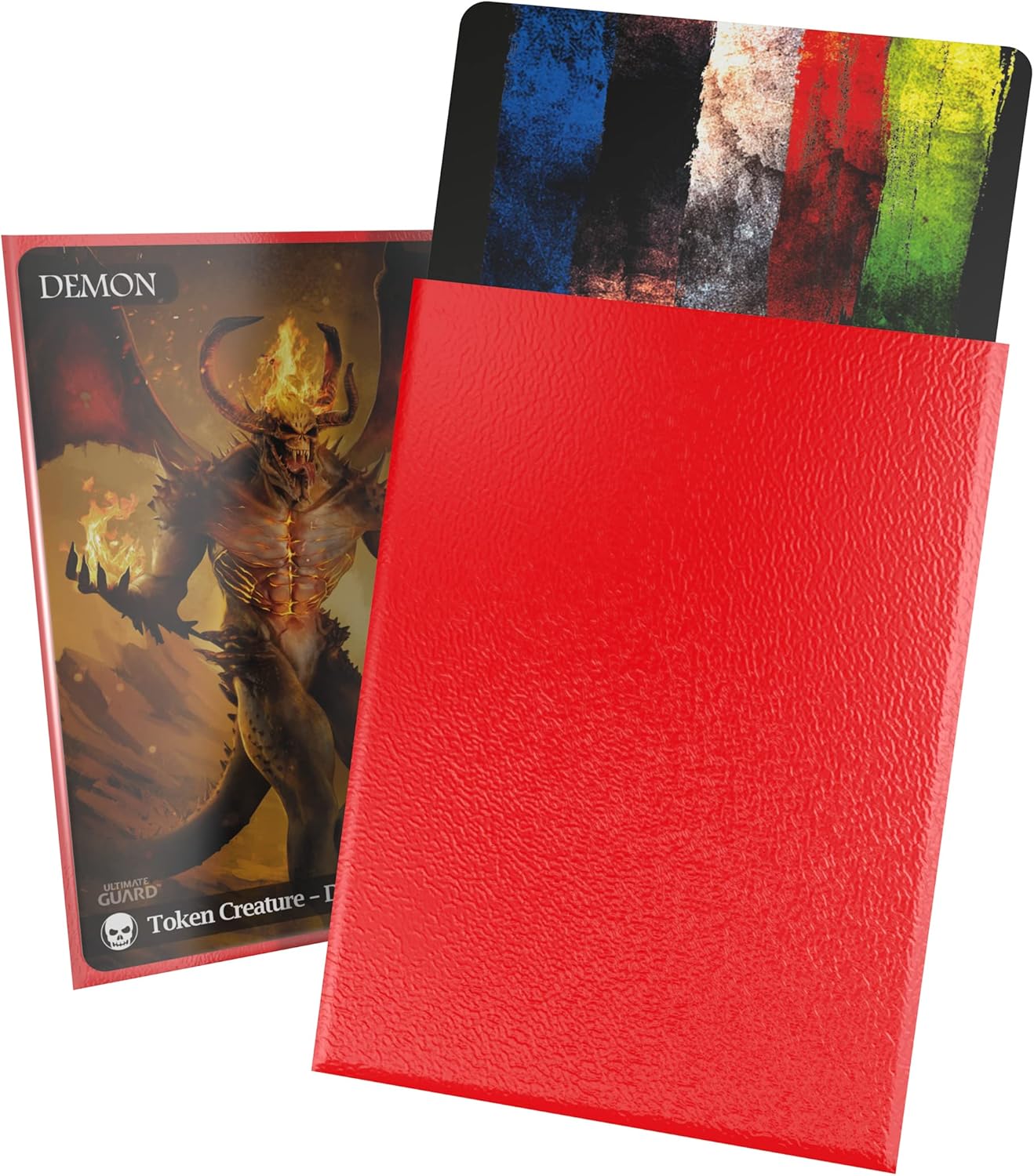 Ultimate Guard Cortex Card Sleeves, 100 Standard Size TCG Sleeves Red | CCGPrime