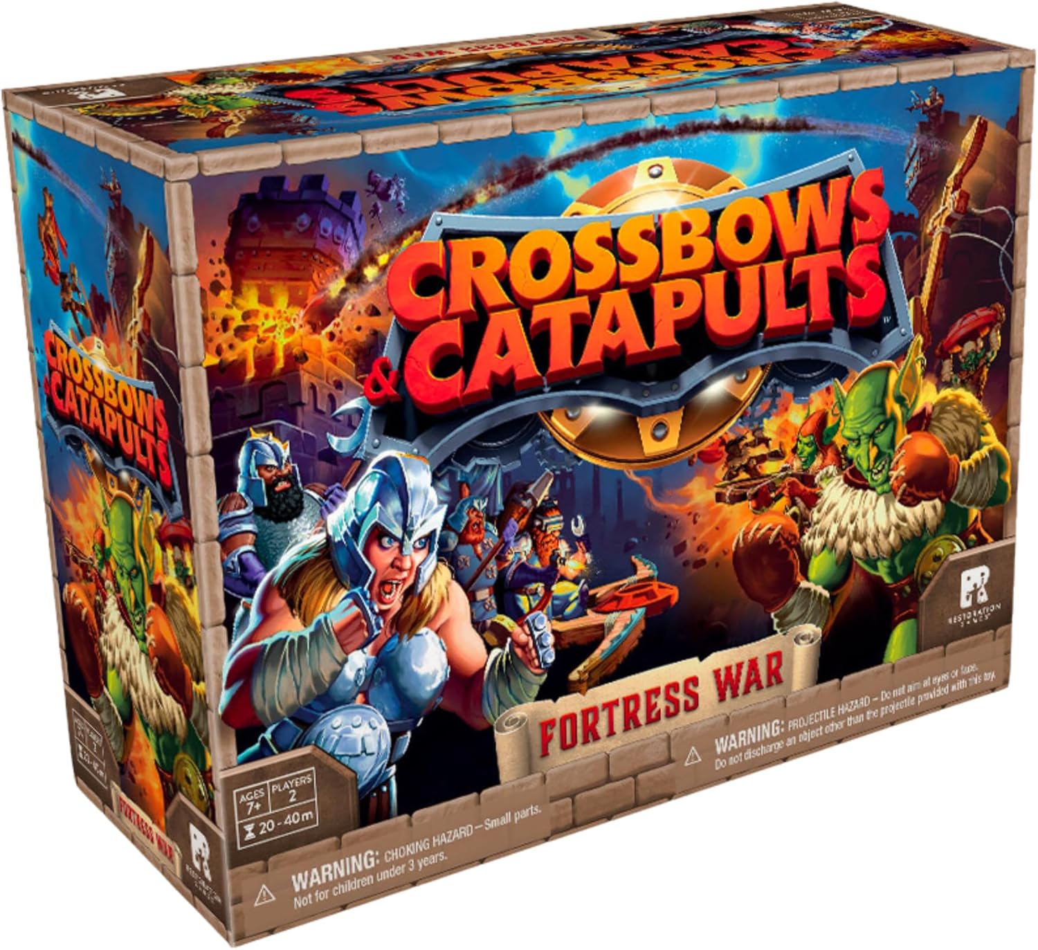 Restoration Games Crossbows & Catapults Fortress War - Strategy Tabletop Game | CCGPrime