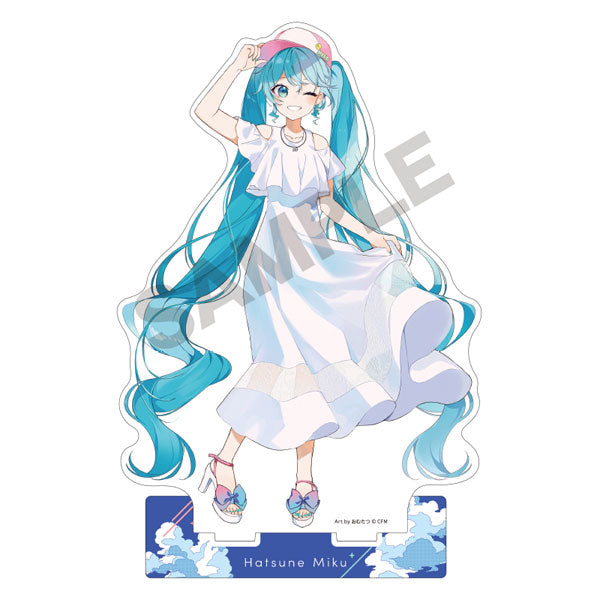 Hatsune Miku Acrylic Stand White One-piece Dress | CCGPrime