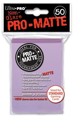 Ultra Pro: Pro-Matte Sleeves (50): Lilac | CCGPrime