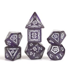 Sirius Dice: D&D Adventure Dice - Warlock: Purple | CCGPrime