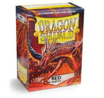 Dragon Shield Matte Red 100 Protective Sleeves | CCGPrime