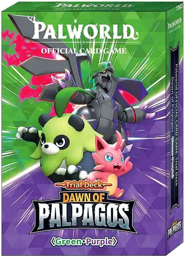 Palworld Dawn of Palpagos Green & Purple Trial Deck | CCGPrime
