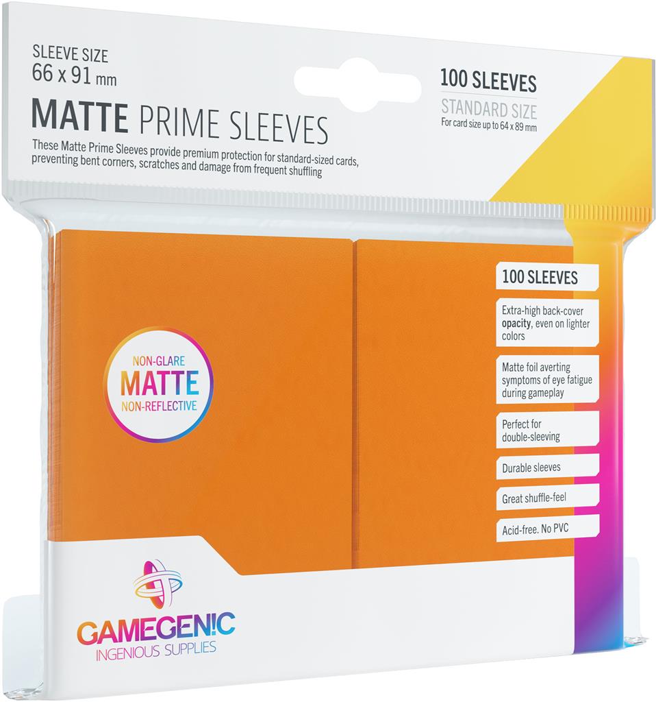 MATTE Prime Sleeves: Orange | CCGPrime
