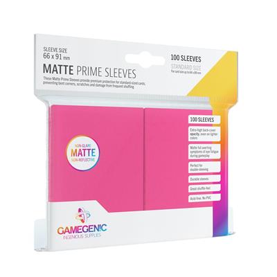 MATTE Prime Sleeves: Pink | CCGPrime