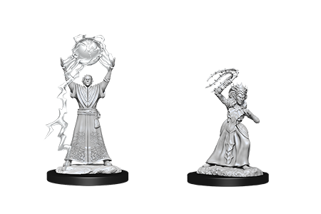 Dungeons & Dragons Nolzur`s Marvelous Unpainted Miniatures: W12 Drow Mage & Drow Priestess | CCGPrime