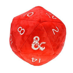 JUMBO 10" PLUSH D20 -Red with White | CCGPrime