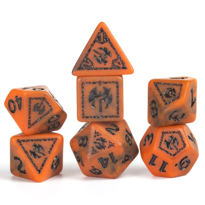 D&D Adventure Dice: Barbarian (Orange) | CCGPrime