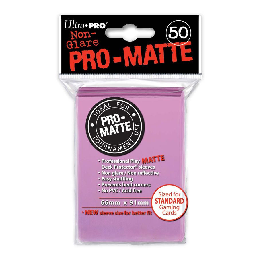 Deck Protector: PRO: Matte Pink (50) | CCGPrime