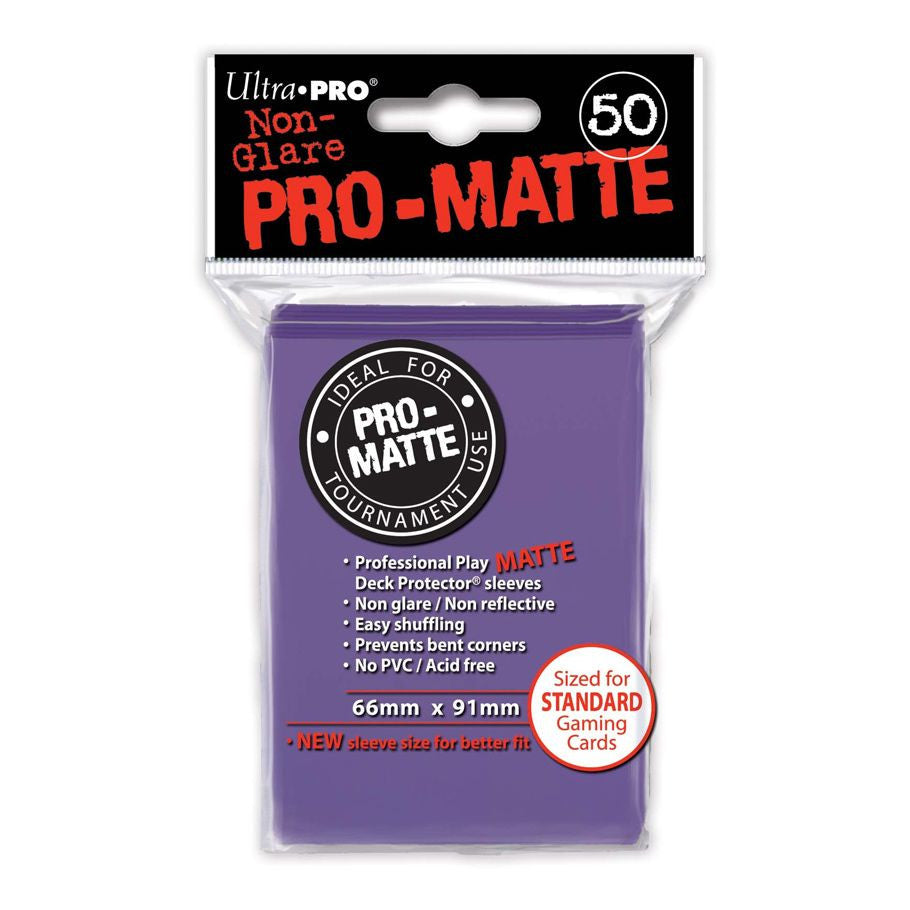 Deck Protector: PRO: Matte Purple (50) | CCGPrime
