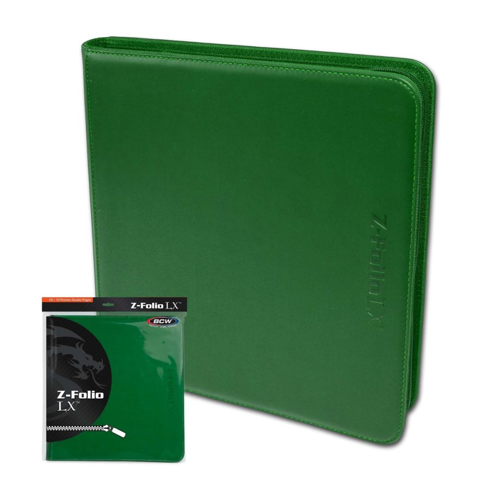 Z-Folio 12-Pocket LX Album - Green | CCGPrime