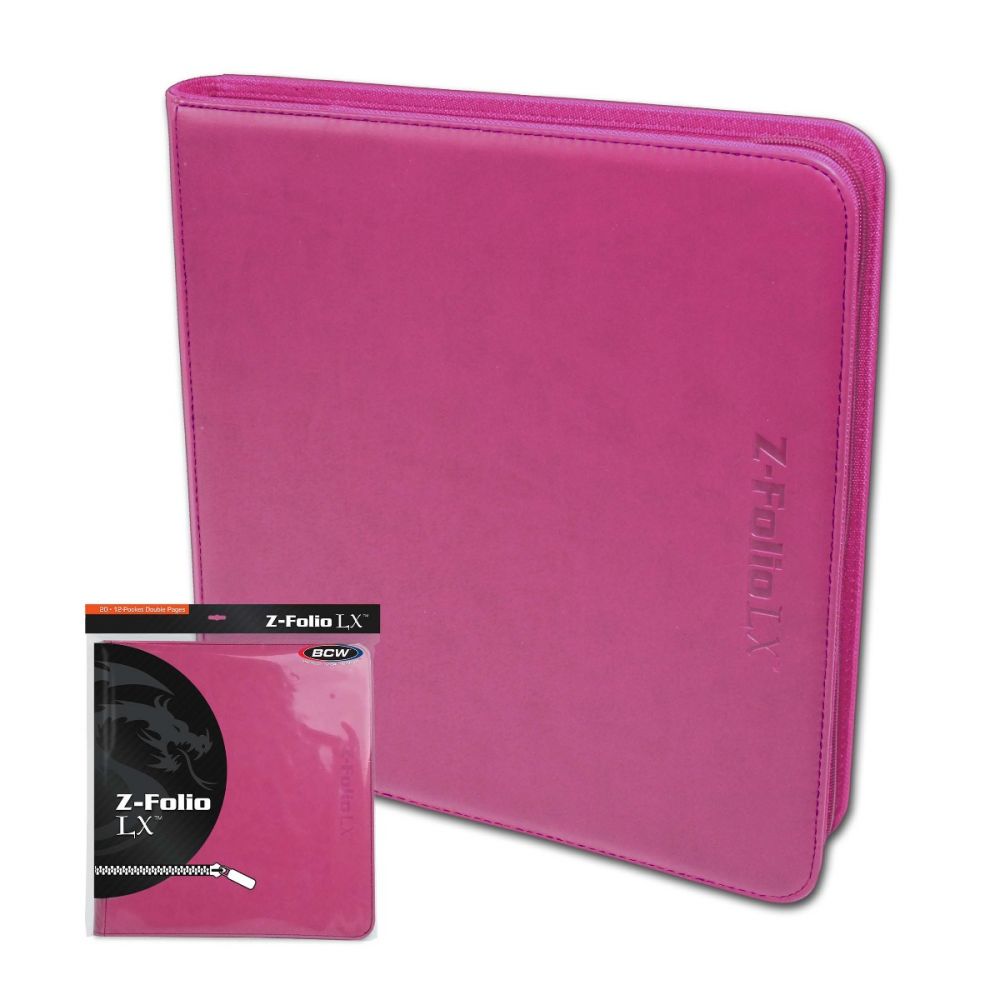 Z-Folio 12-Pocket LX Album - Pink | CCGPrime