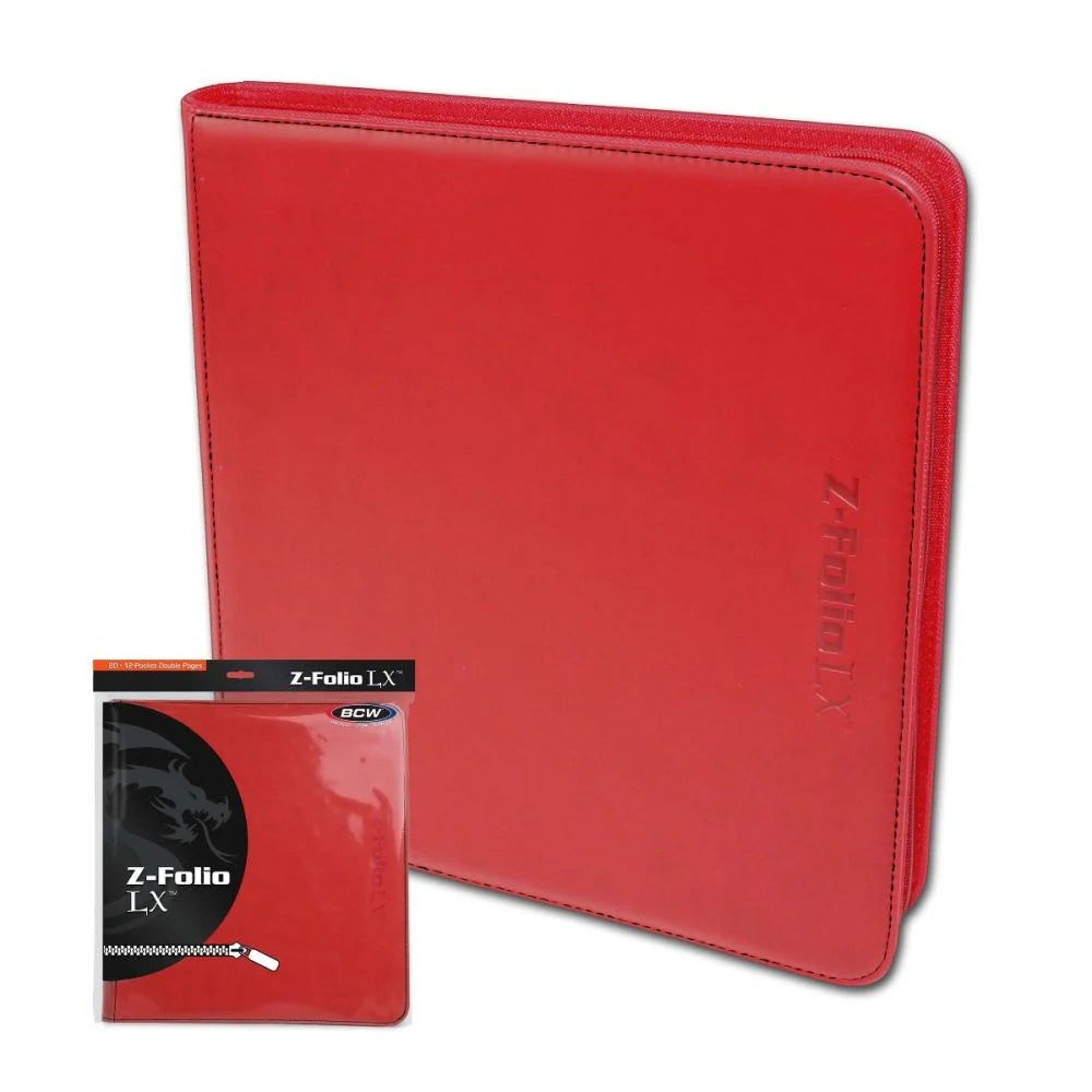 Z-Folio 12-Pocket LX Album - Red | CCGPrime