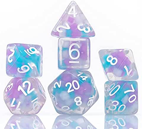 Sirius Dice SDZ000604 Cotton Candy Glowworm Dice44; Set of 7 | CCGPrime