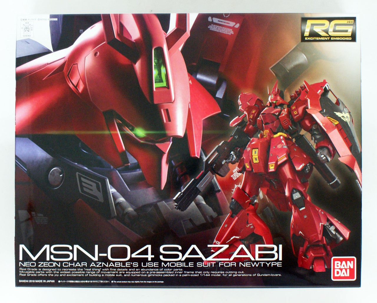 Bandai RG-29 Gundam MSN-04 Sazabi 1/144 Scale Kit | CCGPrime