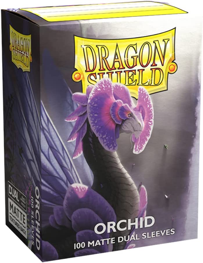 Dragon Shield Standard Size Card Sleeves – Matte Dual Orchid 100CT | CCGPrime