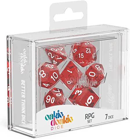 Oakie Doakie Dice RPG-Set Speckled Red | CCGPrime