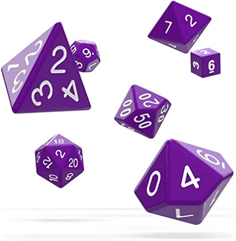 Oakie Doakie Dice RPG-Set Solid Purple | CCGPrime