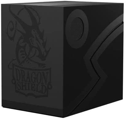 Dragon Shield 30624 Deck Box Double Shell BLACK 150+ Cards Deckbox | CCGPrime