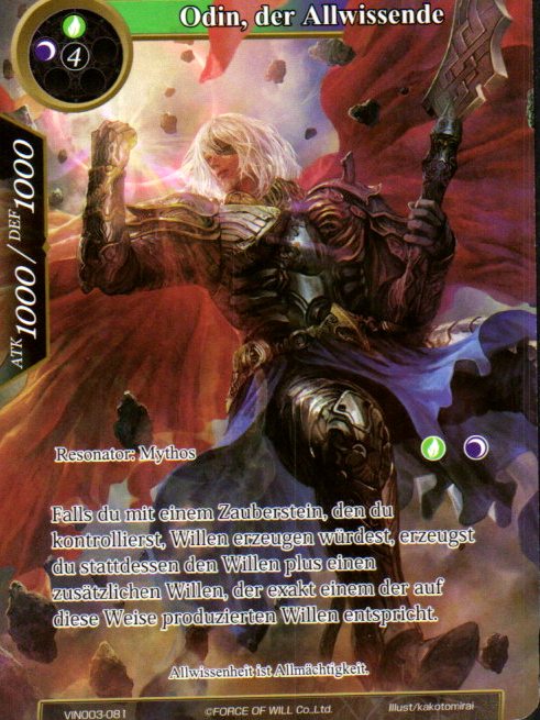 Odin the Omniscient - Vingolf 3 - Ruler All Stars (VIN003) (Foreign) | CCGPrime