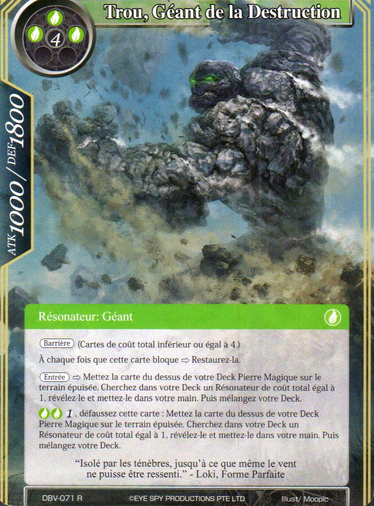 Trou, Giant of Destruction - The Decisive Battle of Valhalla (DBV) (Foreign) | CCGPrime