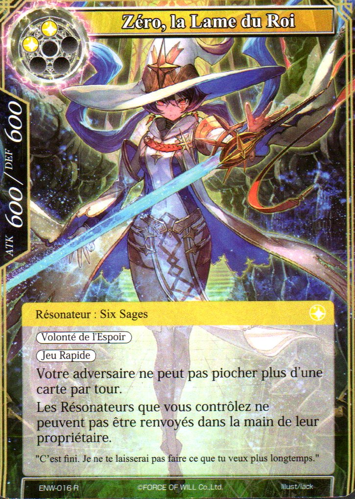 Zero, the King's Blade - Echoes of the New World (ENW) (Foreign) | CCGPrime