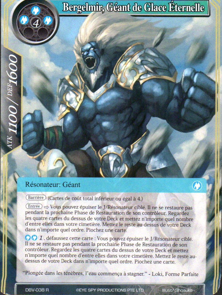 Bergelmir, Giant of Eternal Ice - The Decisive Battle of Valhalla (DBV) (Foreign) | CCGPrime