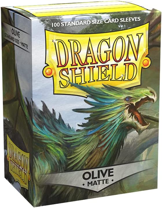 Dragon Shield Sleeves - 11040 Matte Olive 100 CT | CCGPrime