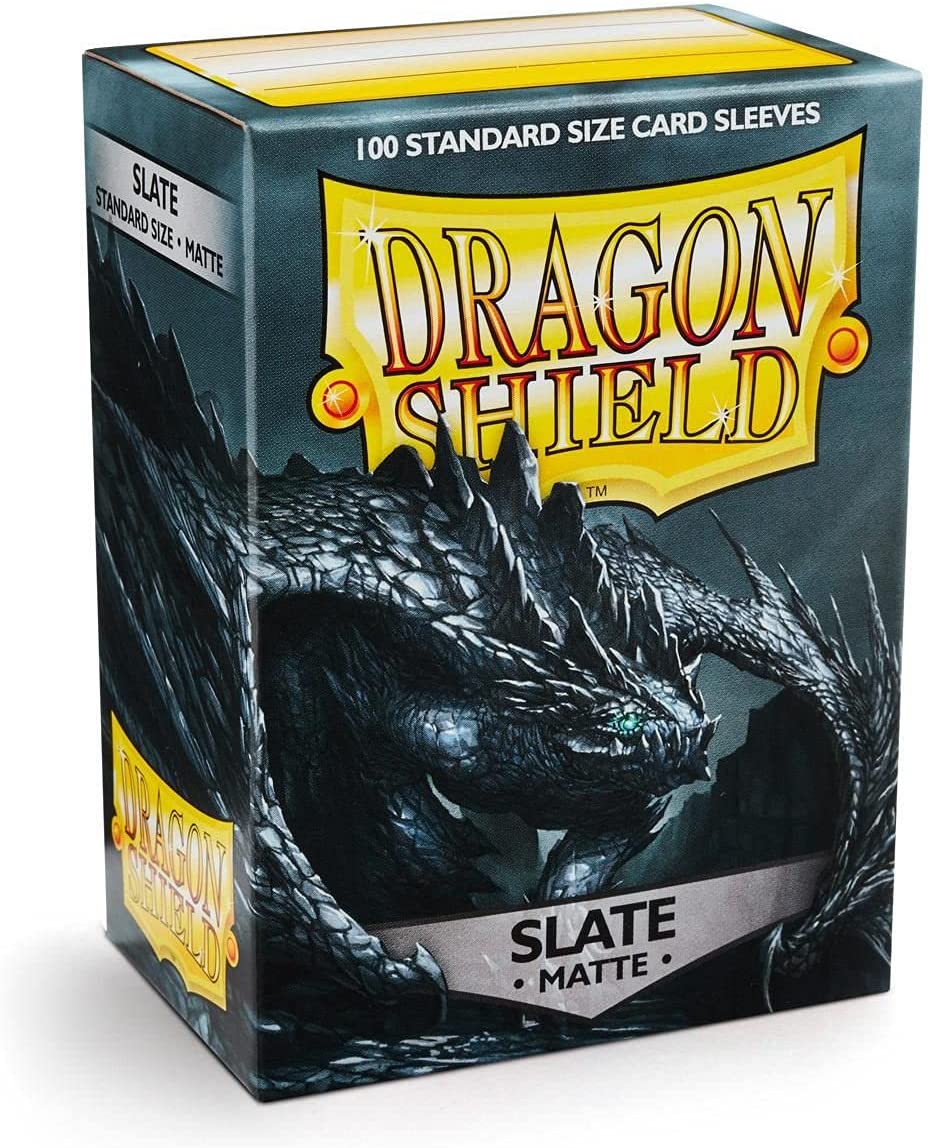 Dragon Shield Matte SLATE 100 Protective Sleeves | CCGPrime