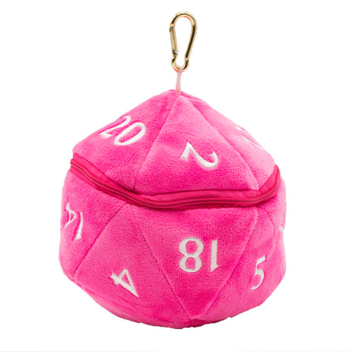 D20 Plush DICE Bag - Pink | CCGPrime