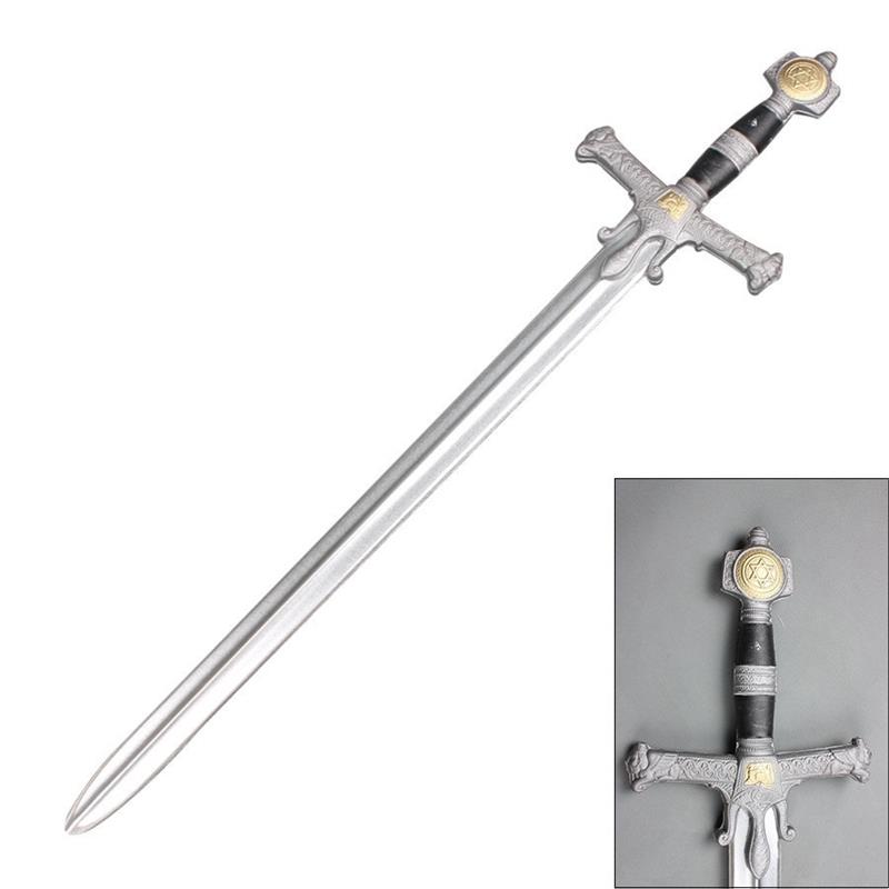 42" King Soloman Medieval Foam Cosplay Sword with Metallic Blade | CCGPrime