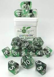 SET OF 15 DICE: DIFFUSION DARK FOREST W/ ARCH'D4 | CCGPrime