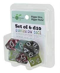 Limited Edition Diffusion Dice Packs (oversized)6 D10 | CCGPrime