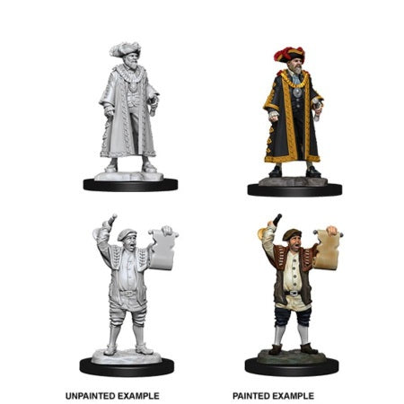 WIZKIDS DEEP CUTS UNPAINTED MINIATURES -W10-MAYOR & TOWNCRIER | CCGPrime